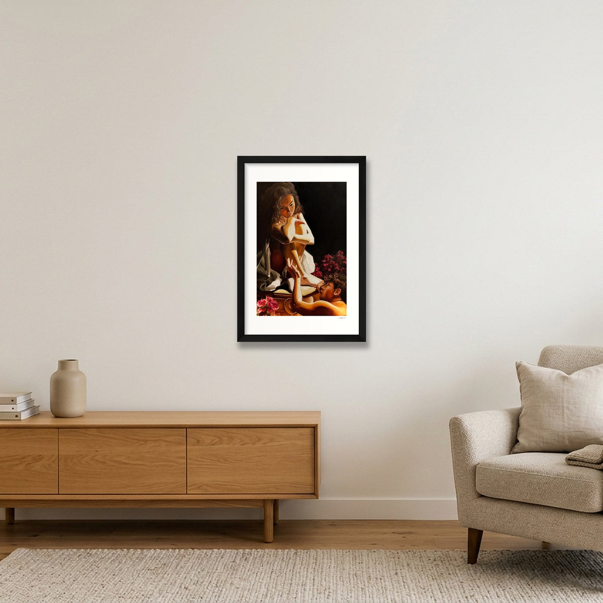 Pygmalion Print — 30×45cm, 12×18" Black Frame