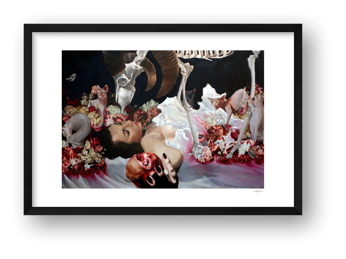 Persephone's Sacrifice print — framed