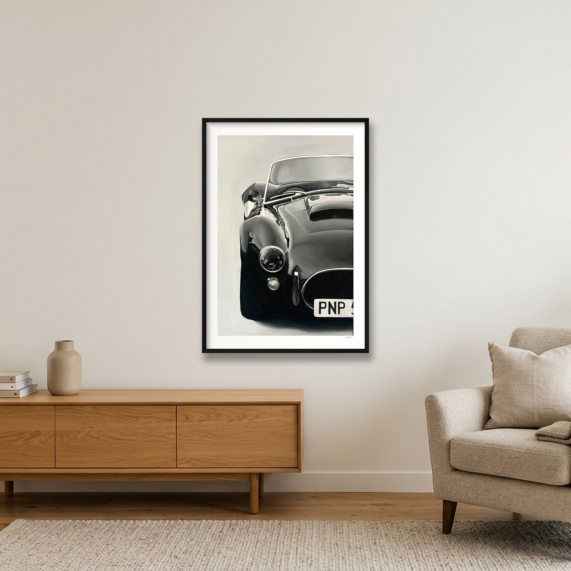 AC Cobra print — 70×100cm, 28×39" Black Frame