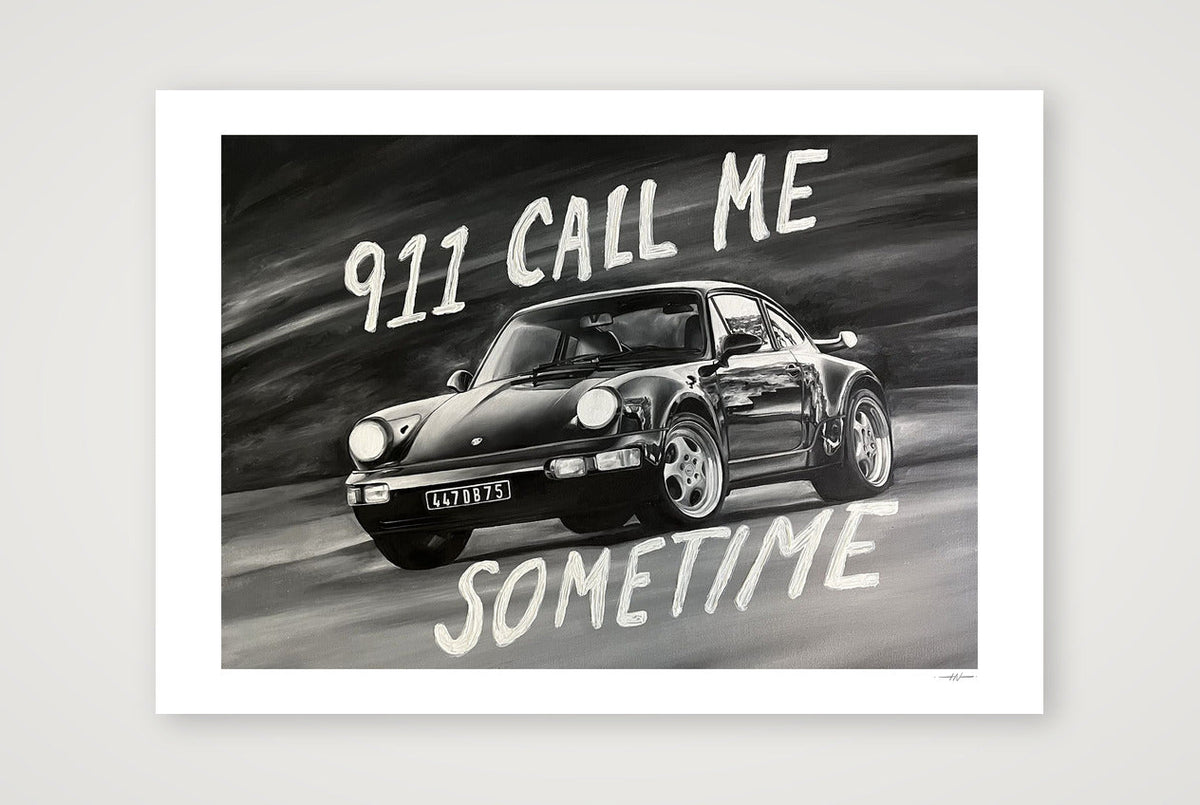 Porsche 911 — 84×59cm, 33×23" Print only
