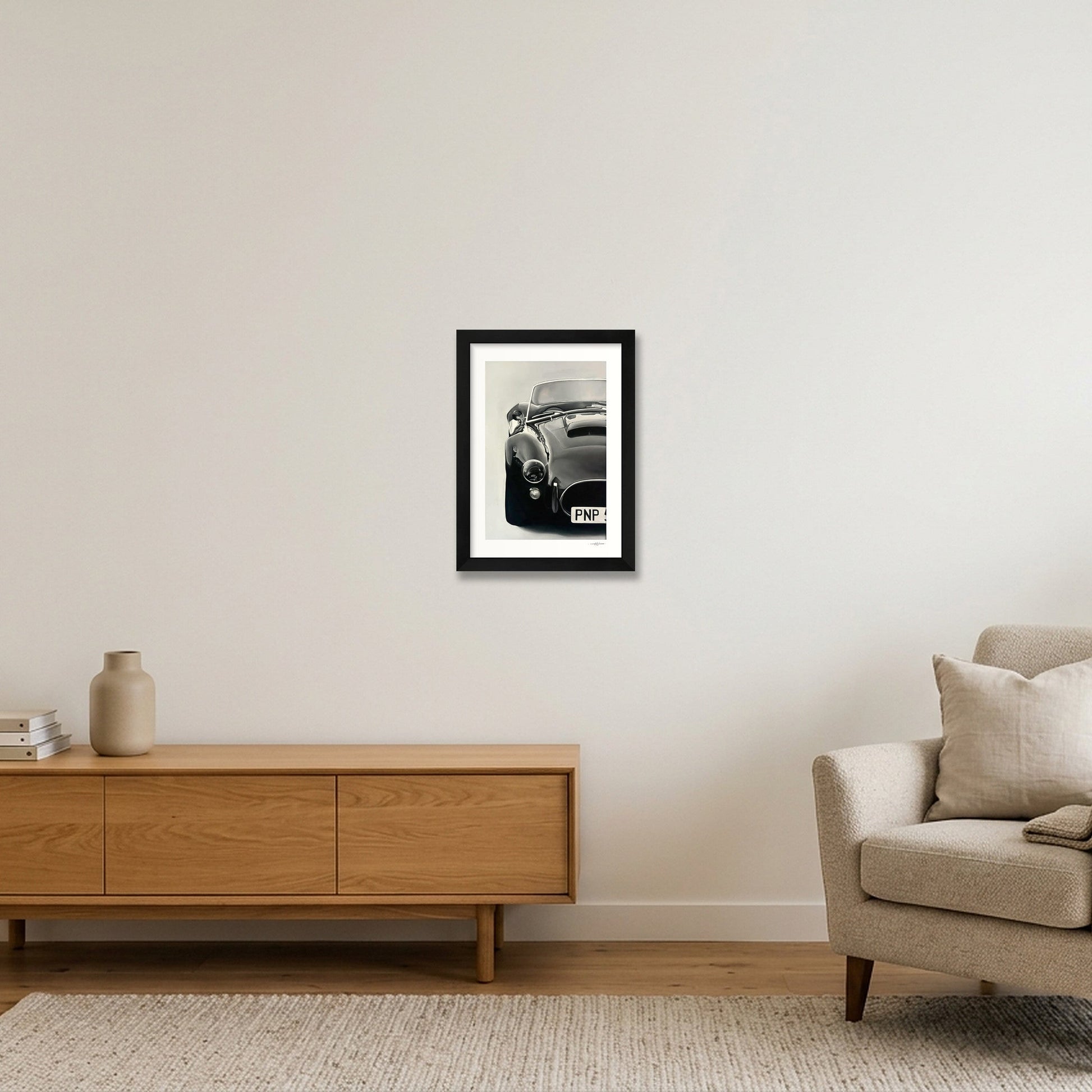 AC Cobra print — A4 (21×30cm, 8×12") Black Frame