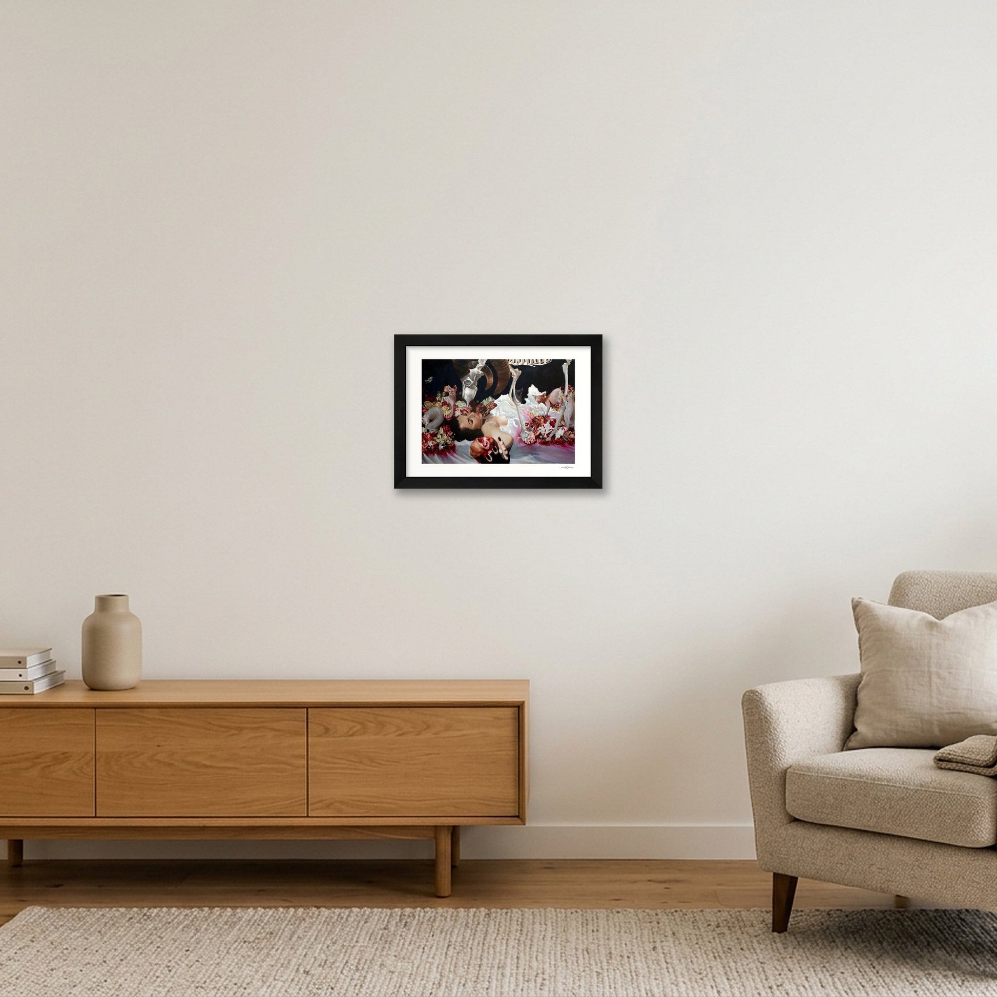 Persephone's Sacrifice print — A4 (30×21cm, 12×8") Black Frame