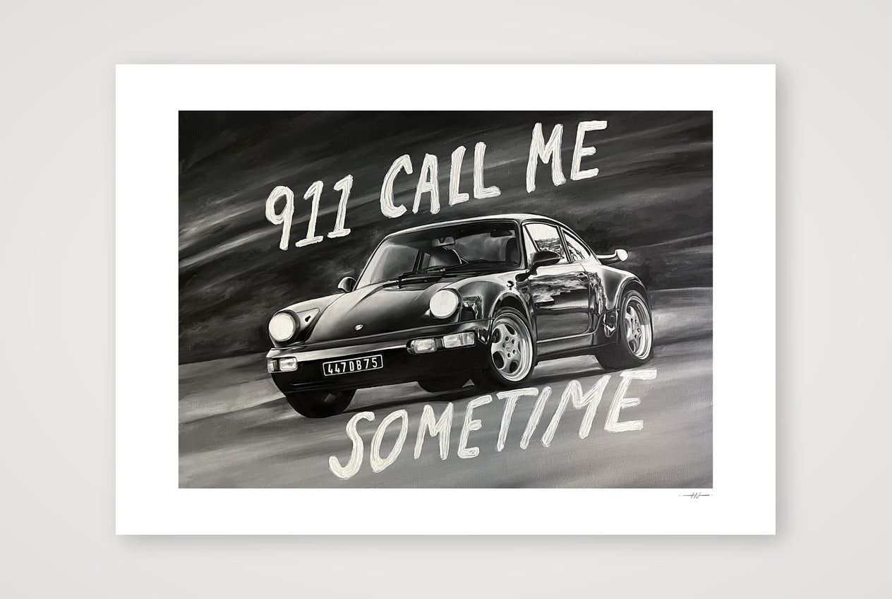 Porsche 911 — 59×42cm, 23×17" Print only