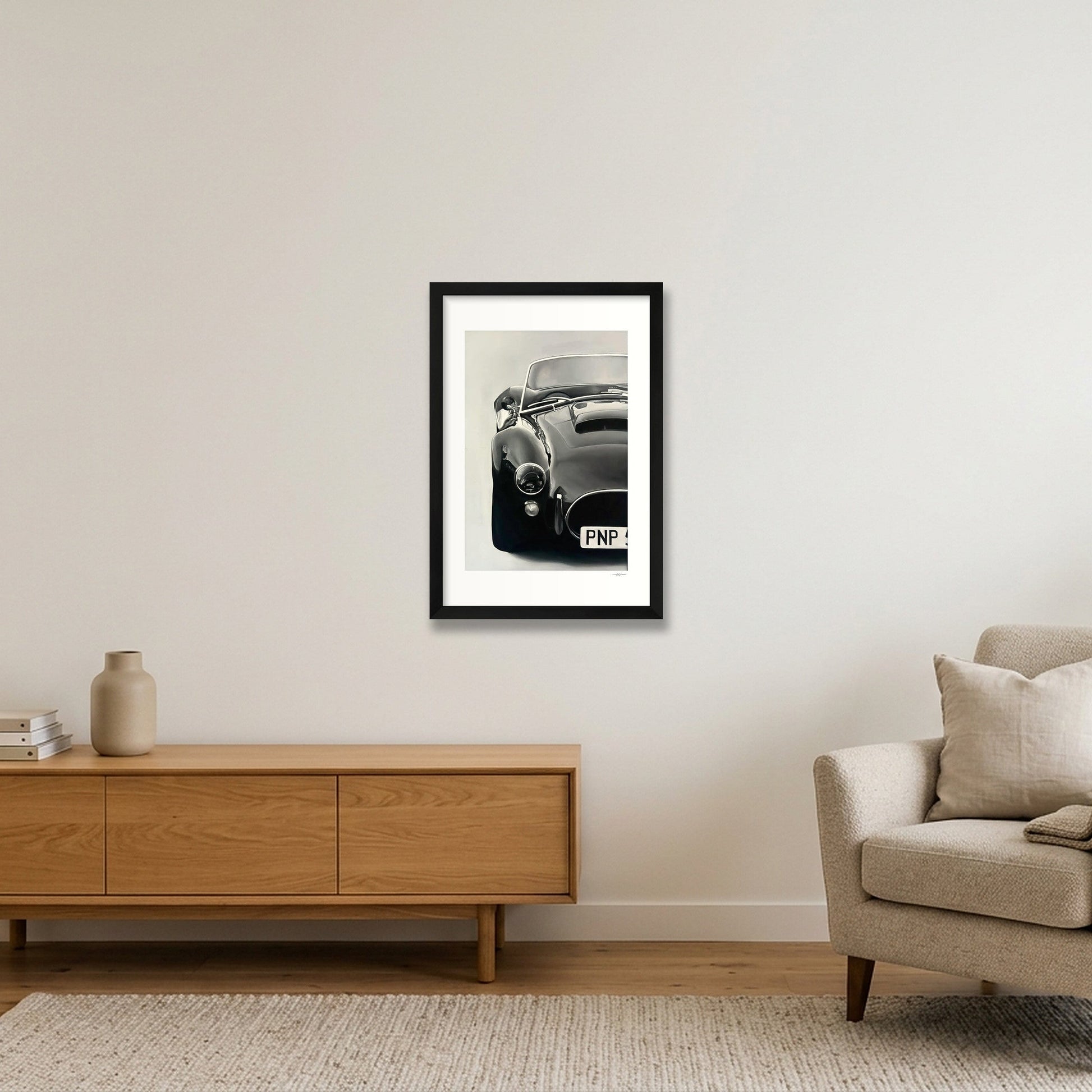 AC Cobra print — 30×45cm, 12×18" Black Frame