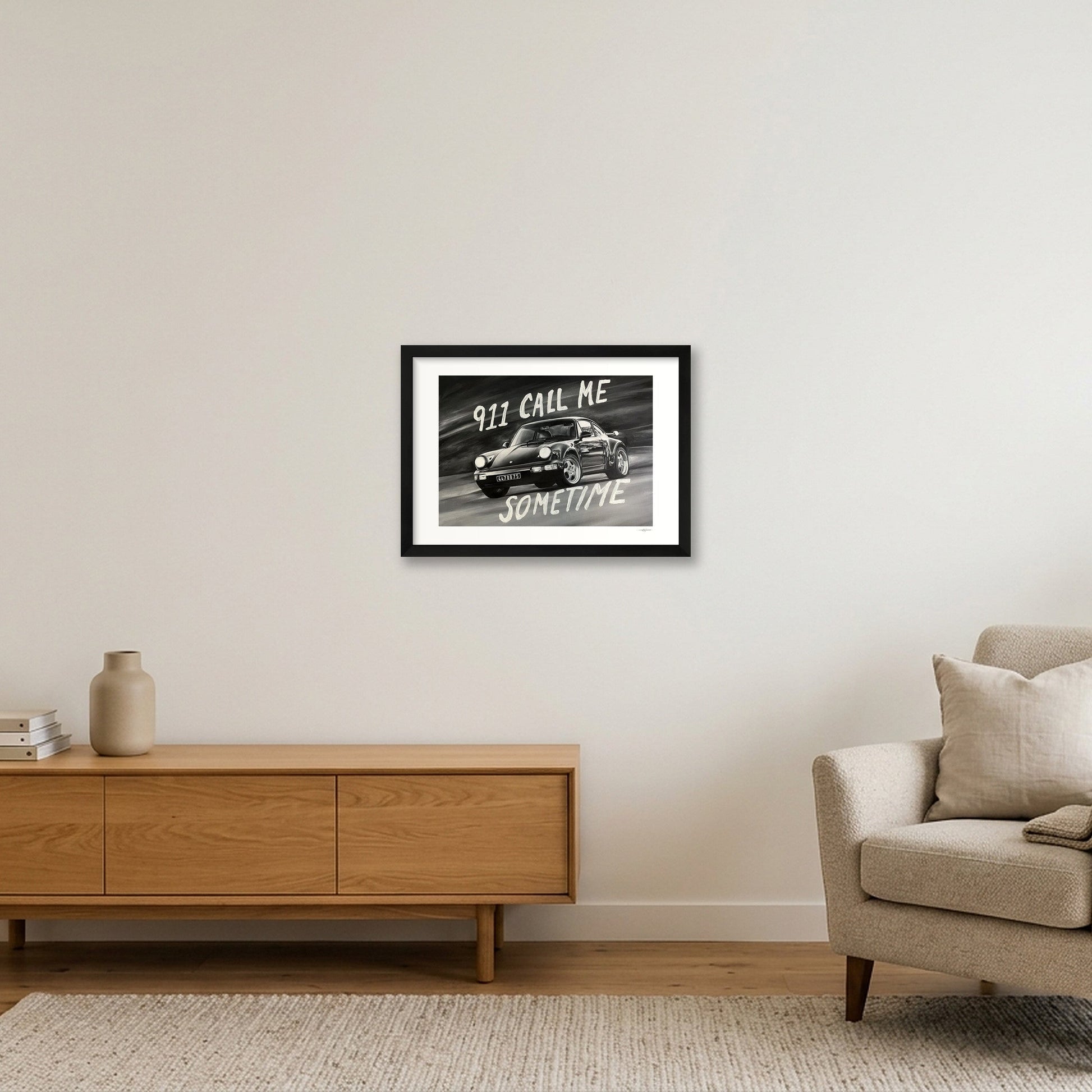 Porsche 911 — A3 (42×30cm, 17×12") Black Frame