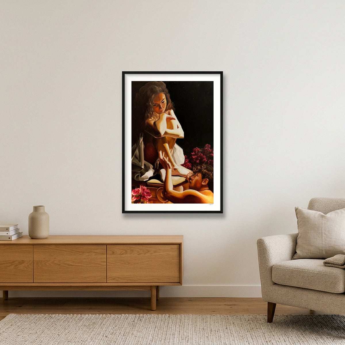 Pygmalion Print — 70×100cm, 28×39" Black Frame